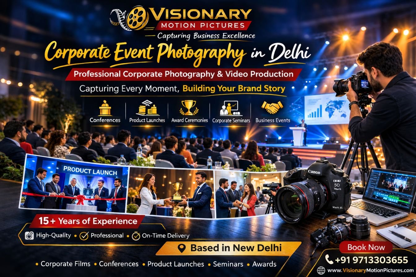 Corporate event photography in Delhi by Visionary Motion Pictures