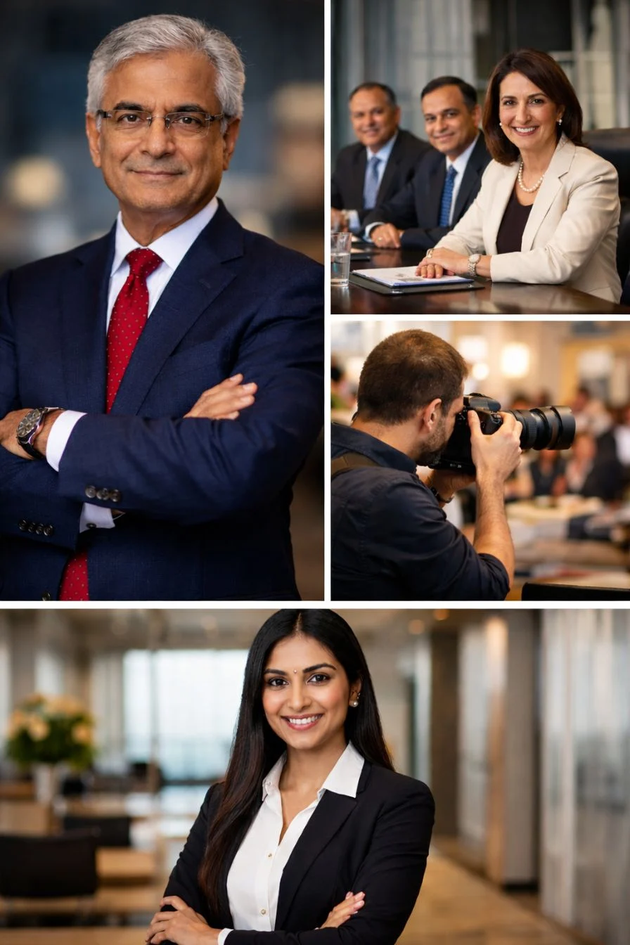 Executive headshots in Delhi by Visionary Motion Pictures